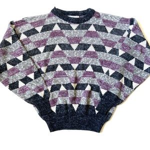Vintage acrylic sweater women’s large purple
